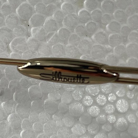 SILHOUETTE 7436 20 6067 Titanium Gold Rimless EYEGLASSES FRAMES - Picture 5 of 9